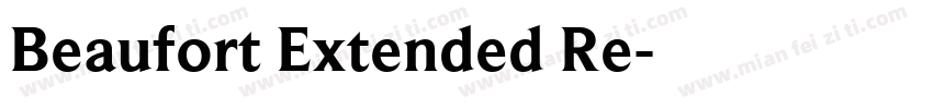 Beaufort Extended Re字体转换